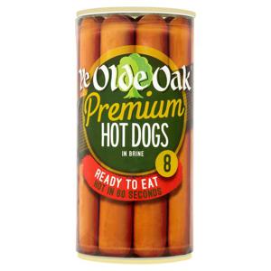 Ye Old Oak PREM 8 Jumbo Hot Dogs Brine 560g