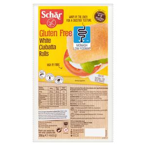 Schar White Ciabatta Rolls 200G