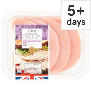 Tesco British Turkey Breast Quickcook Steaks 380G