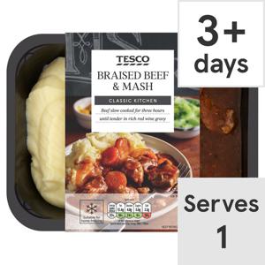 Tesco Braised Beef & Mash 450G