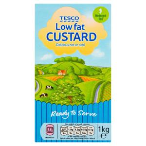 Tesco Low Fat Ready To Serve Custard 1Kg