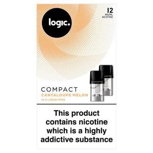 Logic Compact Canteloupe Melon E - Liquid Pods 12 Mg