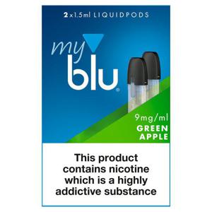 My Blu Refill Pods Green Apple 0.8% 2 X Refills