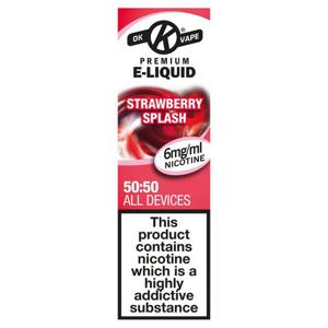 Ok Premium E-Liquid Strawberry Splash 6Mg