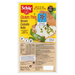 SCHAR BROWN CIABATTA ROLLS 200G