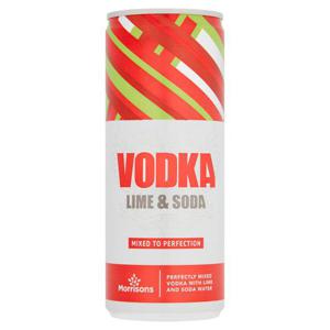 Morrisons Vodka Lime & Soda