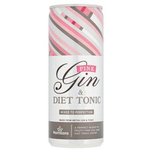 Morrisons Pink Gin & Diet Tonic