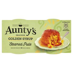 Auntys Golden Syrup Puddings 2 X 95G