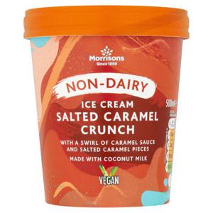 Morrisons Vegan Salted Caramel Swirl Ice Cream