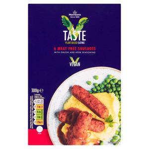 Morrisons V Taste 6 Meat Free Sausages