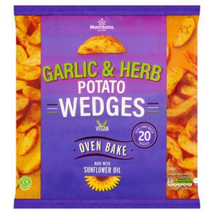 Morrisons Garlic & Herb Potato Wedges