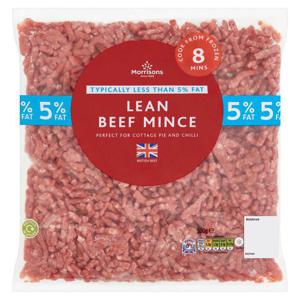 Morrisons Lean Beef Mince 5% Fat