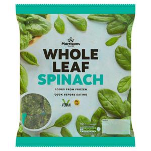 Morrisons Frozen Whole Leaf Spinach