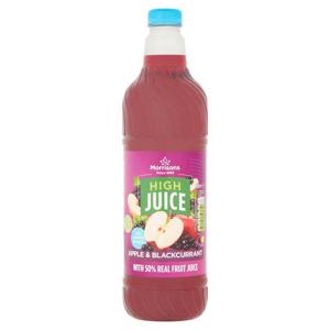 Morrisons No Added Sugar Apple & Blackcurrant High Juice Drink