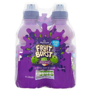 Morrisons No Added Sugar Fruit Burst Apple & Blackcurrant Juice Drink