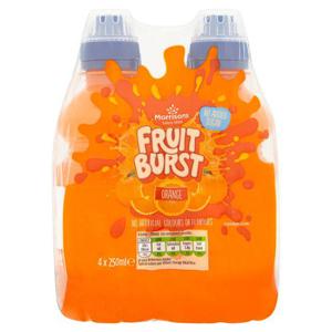 Morrisons No Added Sugar Fruit Burst Orange Juice Drink