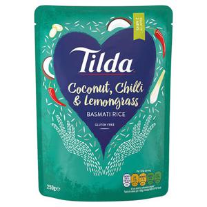 TILDA COCONUT CHILLI & L/GRASS BASMATI RCE 250G