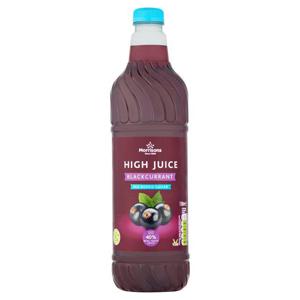 Morrisons No Added Sugar Blackcurrant High Juice Drink