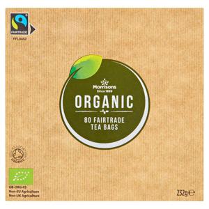 Morrisons Organic Fairtrade Tea 80 Pack