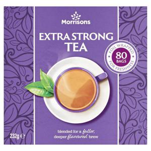 Morrisons Extra Strong Tea Bags 80 Pack