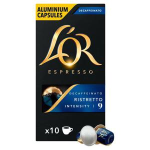 L'OR Espresso Ristretto Decaff Aluminum Coffee Capsules x10