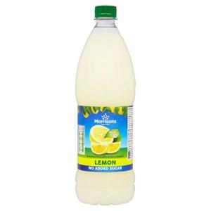 Morrisons No Added Sugar Lemon Single Concentrate Squash