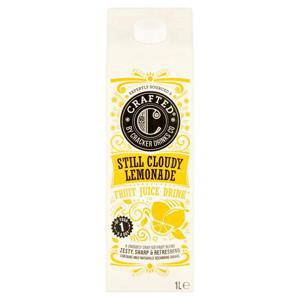 Crafted Still Cloudy Lemonade Fruit Juice Drink 1L