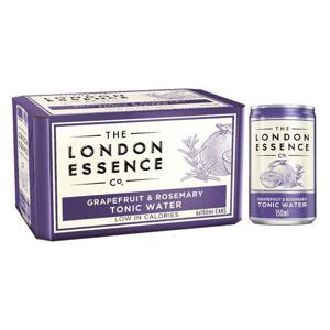 The London Essence Co. Grapefruit & Rosemary Tonic Water 6X150Ml Cans