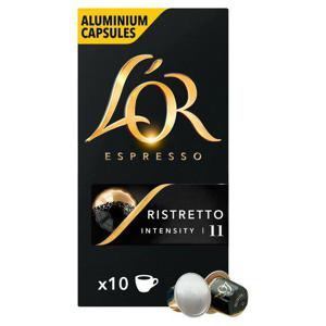 L'Or Espresso Ristretto 10 Aluminium Coffee Capsules Intensity 11