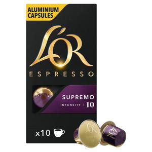 L'Or Espresso Supremo 10 Aluminium Coffee Capsules intensity 10