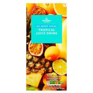 Morrisons No Added Sugar Tropical Juice Drink