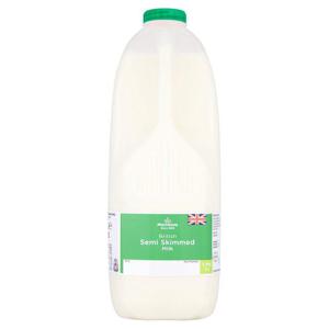 Morrisons British Semi Skimmed Milk 4 Pints