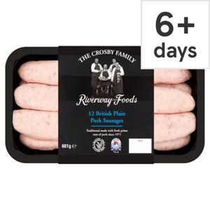 Riverway 12 Traditional Pork Sausages 681G