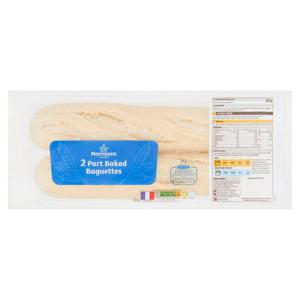 Morrisons Part Baked White Baguettes