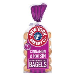 New York Bakery Co. Cinnamon & Raisin Bagels