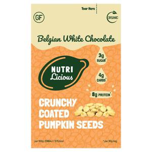 Nutrilicious White Chocolate Coated Pumpkin Seeds