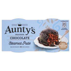 AUNTYS CHOCOLATE PUDDINGS 2 X 95G