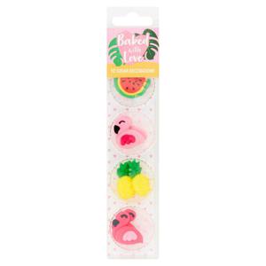 Baked With Love 10 Sugar Decorations Tropical Flamingo