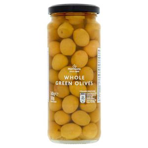 Morrisons Whole Green Olives in Brine (340g)