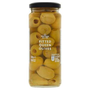 Morrisons Pitted Queen Olives In Brine (340g)