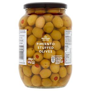 Morrisons Pimento Stuffed Green Olives In Brine