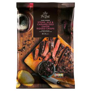 Morrisons The Best Beef, Ale & Onion Ridged Crisps