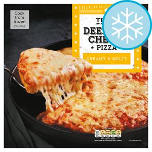 TESCO DEEP CHEESE PIZZA 386G