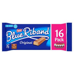 Blue Riband Milk Chocolate Caramel Wafer Biscuit Multipack 16 Pack