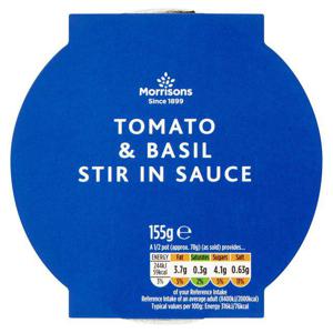 Morrisons Tomato & Basil Stir In Sauce