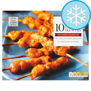 Tesco 10 Chicken Satay Skewers 180g