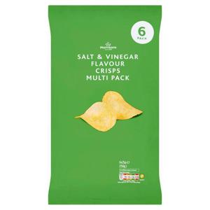 Morrisons Salt and Vinegar Flavour Crisps Multipack