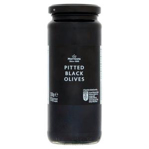 Morrisons Pitted Black Olives, Drained Weight