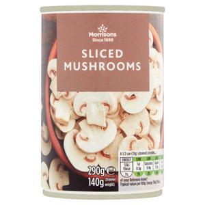 Morrisons  Sliced Mushrooms In Water (290g)