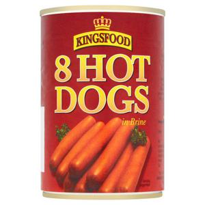 Kingsfood 8 Hot Dogs In Brine (400g)